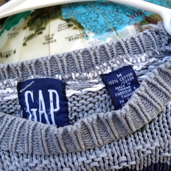 Vintage Gap cozy fair isle oversized chunky knit sweater 🌿 - Picture 2 of 3